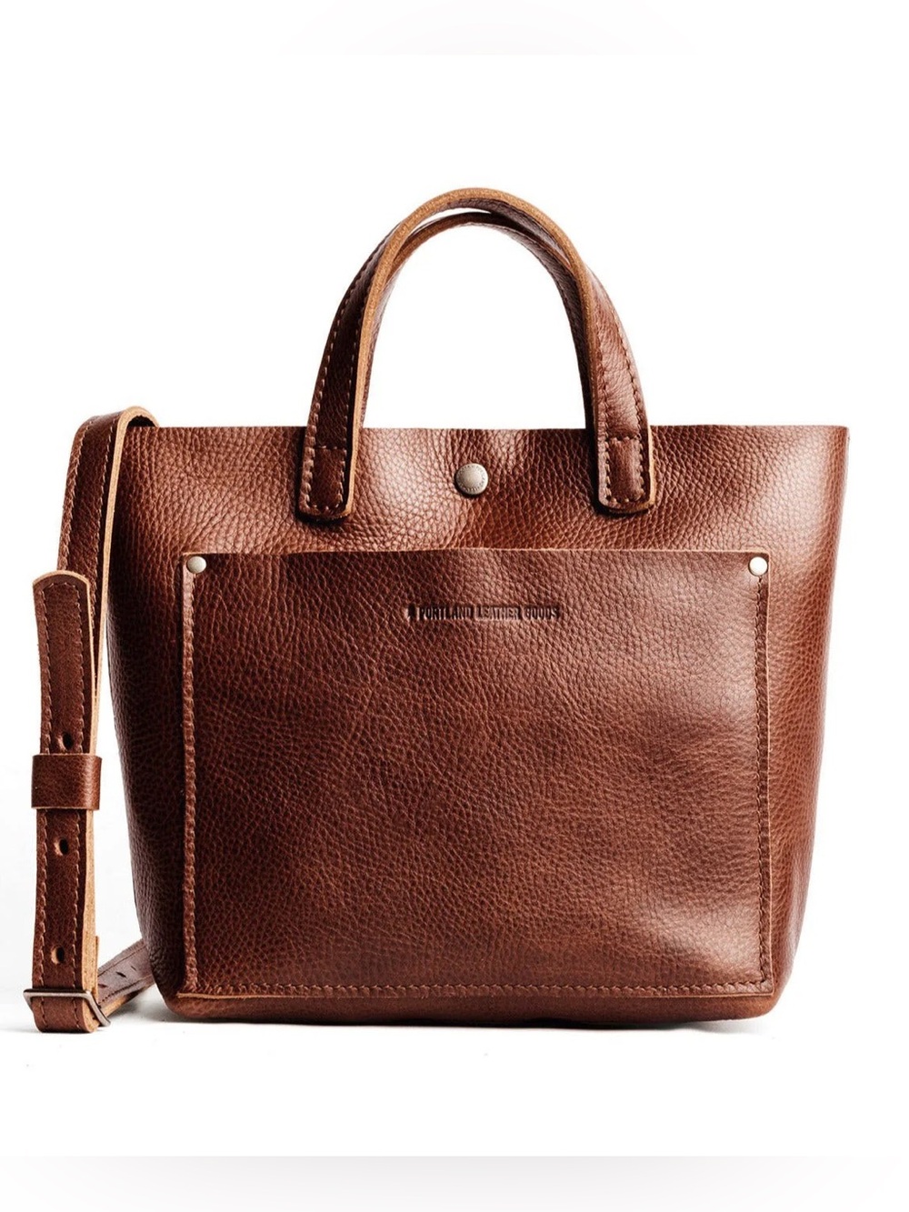 Portland Leather Mini Crossbody-Nutmeg